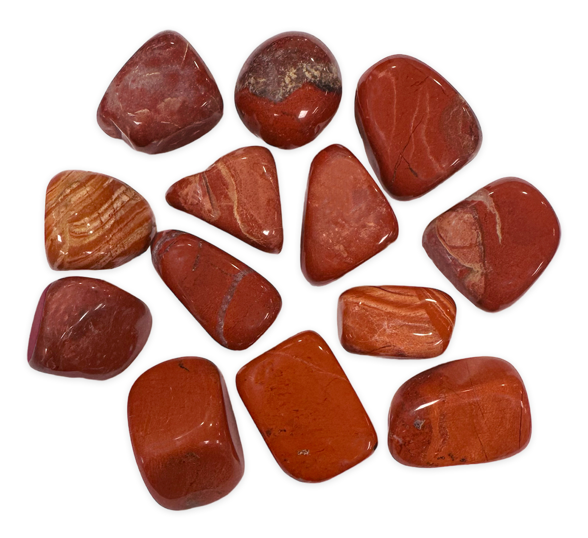 Red jasper AB tumbled stones 250g