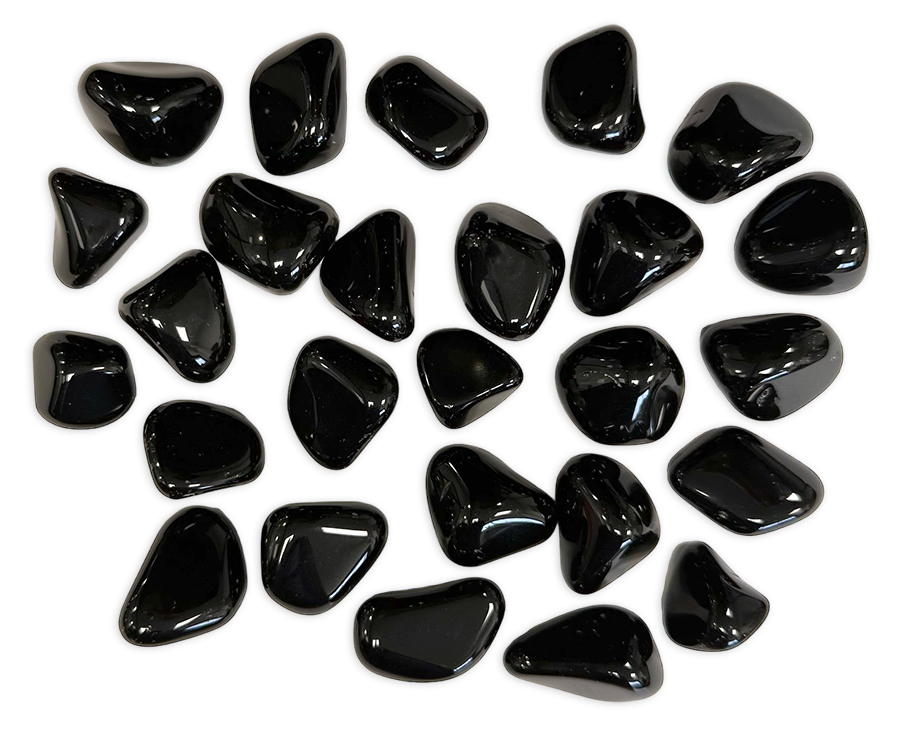 Black Obsidian A tumbled stone 250g