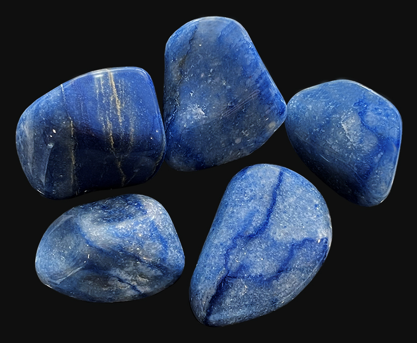 Blue Quartz AB tumbled stone 250g