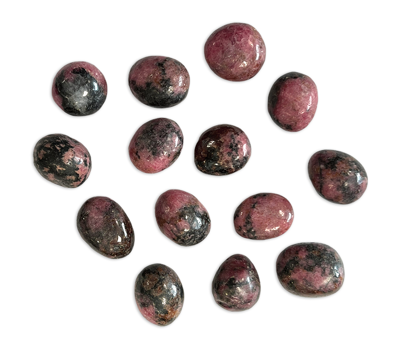 Rhodonite AA pierres roulées 250g