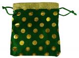 Small green Satin  bag Pack 100 pcs