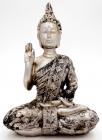 Bouddha meditation Vitarka argent 11cm