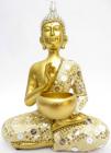 hai buddha with bowl gold 22cm