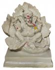 Ganesh en résine Blanc 13cm