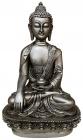 Bouddha résine Argent Antique 29cm