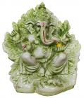 Ganesh en résine Vert 17cm