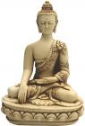 Statue bouddha méditation résine 19cm