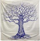 Tree of Life Light blue and Blue bedsheet