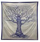Tree of Life Blue and blue sky bedsheet
