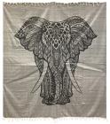 Elephant Gray Black bedsheet
