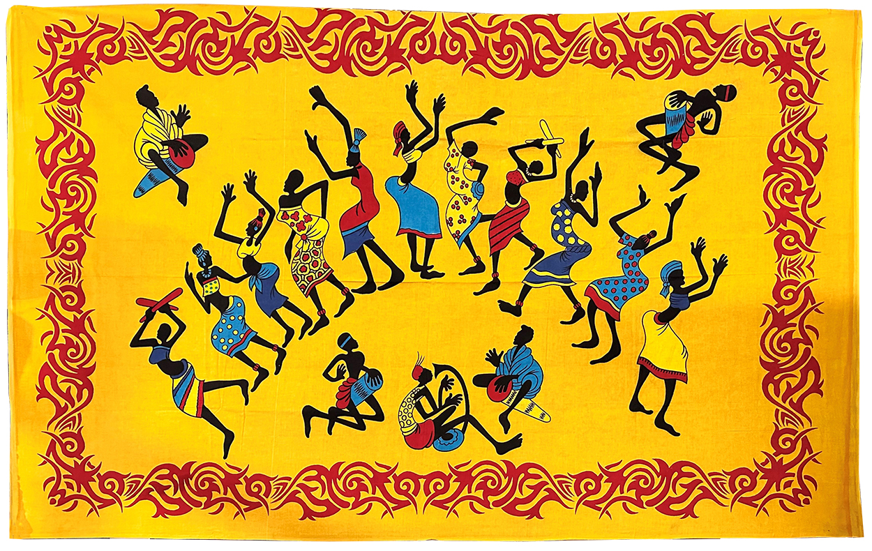 African dansers bedsheet XS