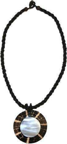 Collana di perle perlacee 1 pezzo