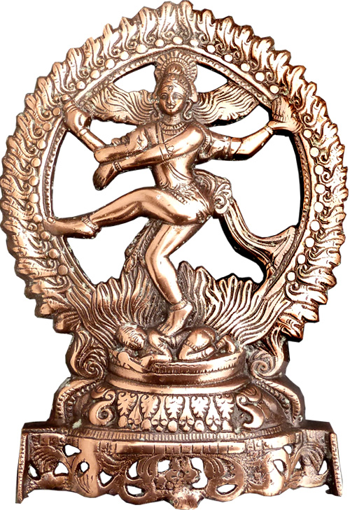Natraj dancing shiva wall hanging aluminium 30cm