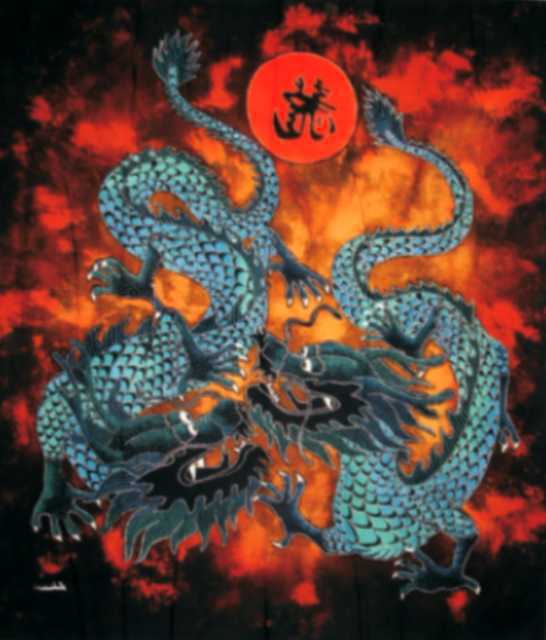 Batik dragon 70x90 cm