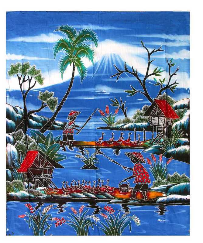 Batik rizière bali 70x90 cm