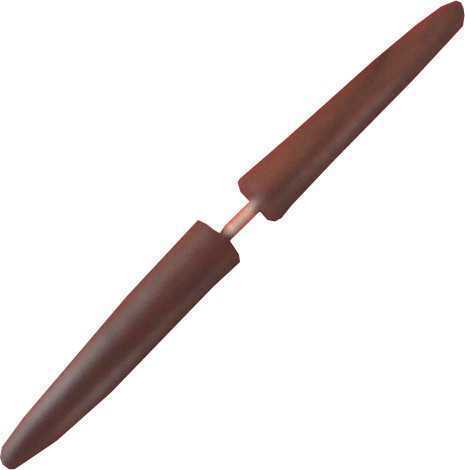 Orecchini in legno a punta