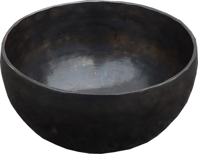Bol chantant tibetain 7 métaux noir 13cm