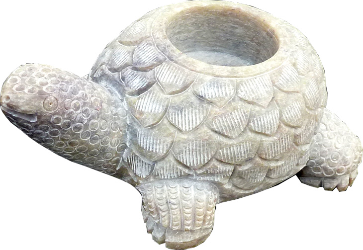 Turtle candlestick 5x7.5x12.5 cm