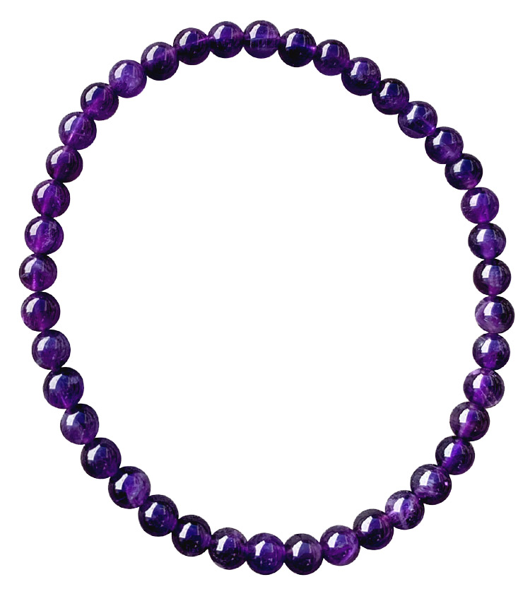 Bracciale Amethyste 'AA' perles 4mm
