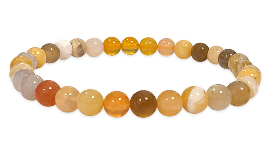 Bracelet Agate mix perles 6mm