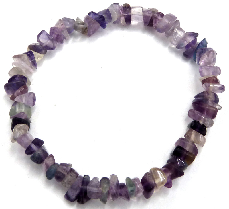 Bracelet fluorite multi chips