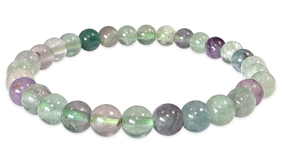 Bracelet fluorite multi perles 6mm