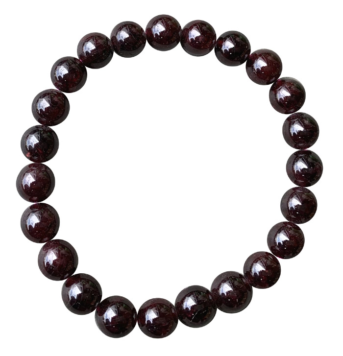 Bracelet Grenat Rouge perles 7.5mm