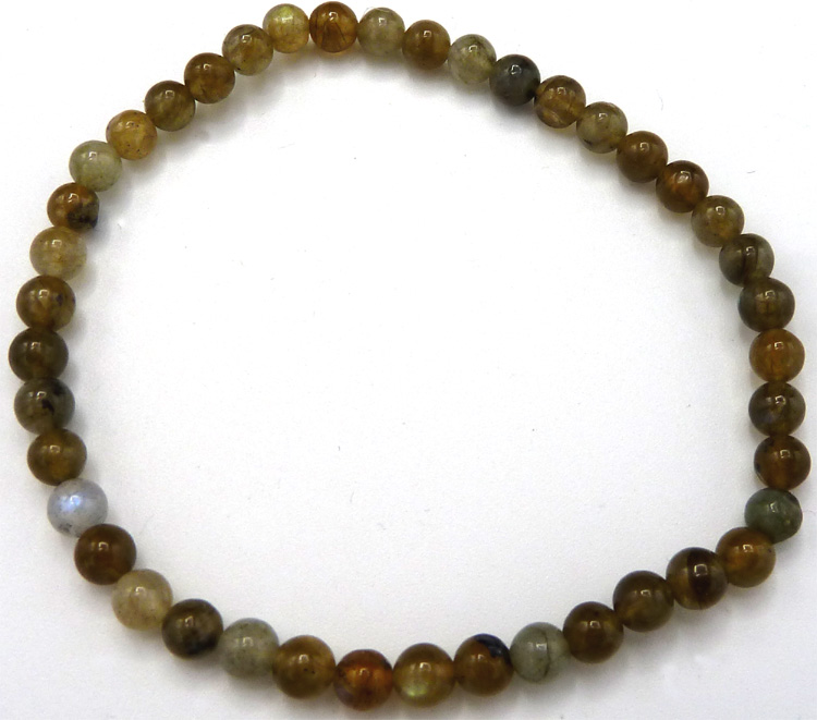 Bracelet Labradorite 'A' perles 4mm