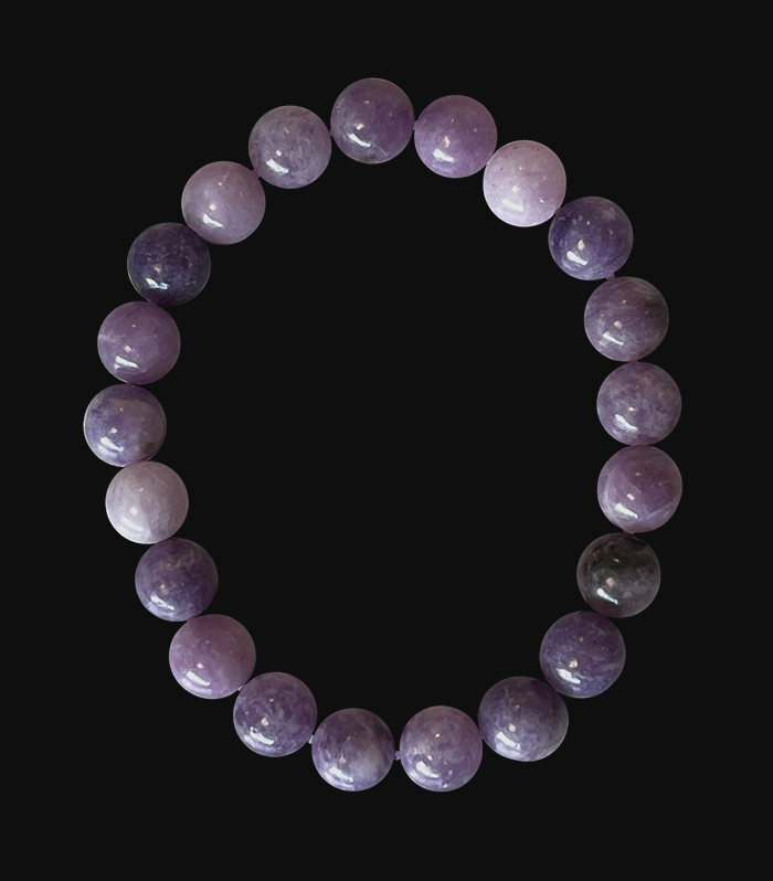 Bracelet Lepidolite perles 8mm