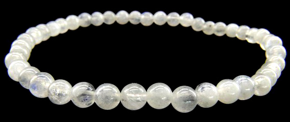 Bracelet pierre de lune extra perles 4mm