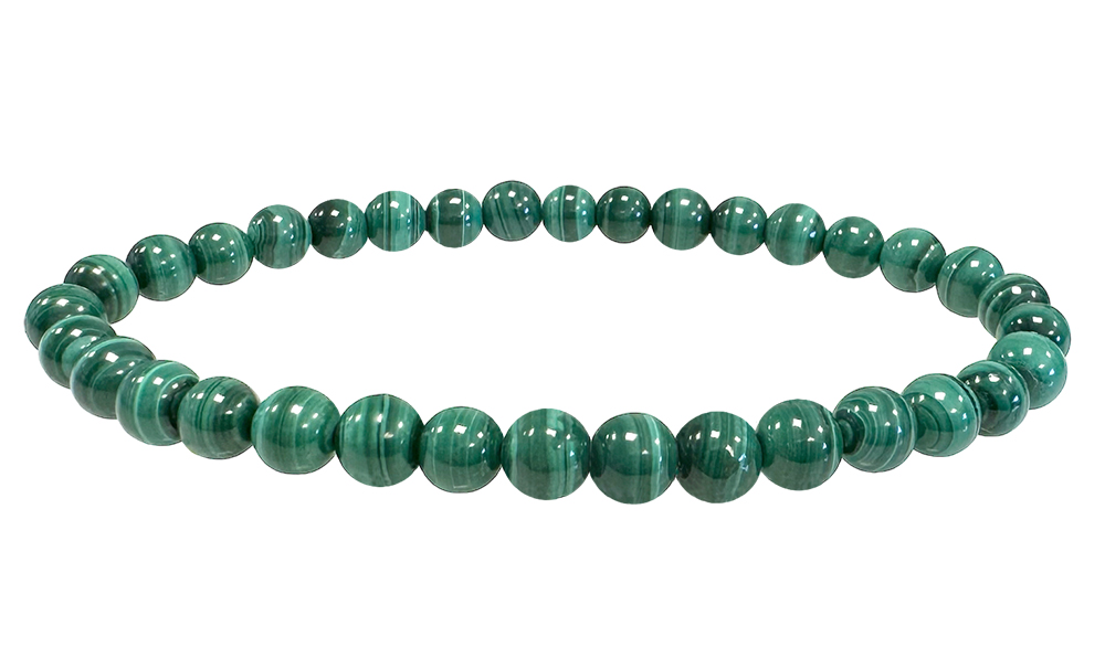 Light Color Malachite Bracelet AAA beads 5.5-6.5mm