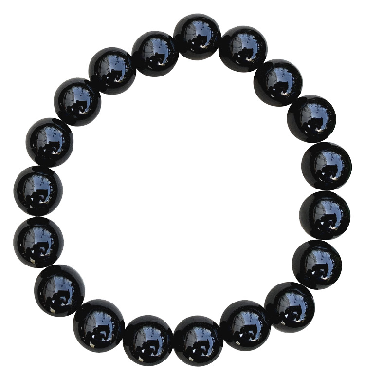 Bracelet Onyx perles 10mm
