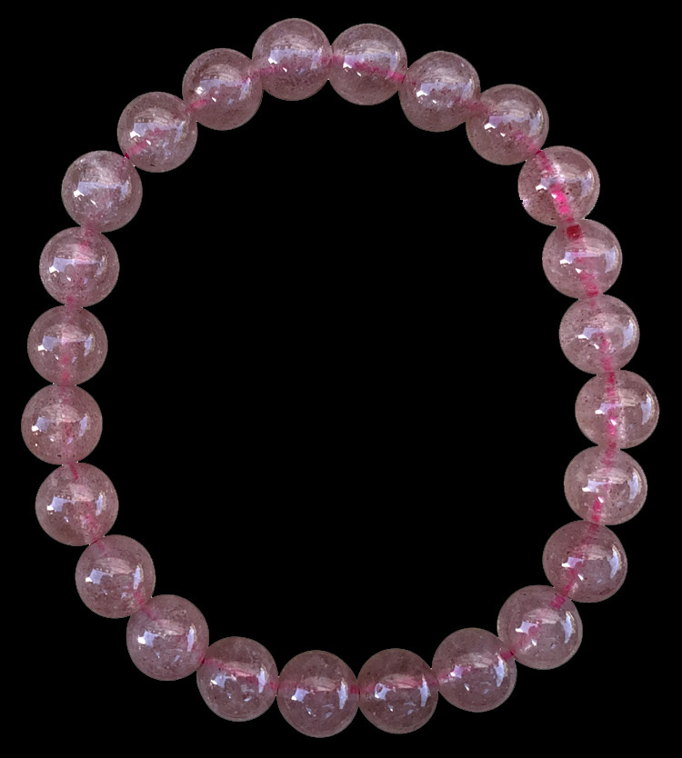 Bracelet Quartz Hematoide perles 6mm