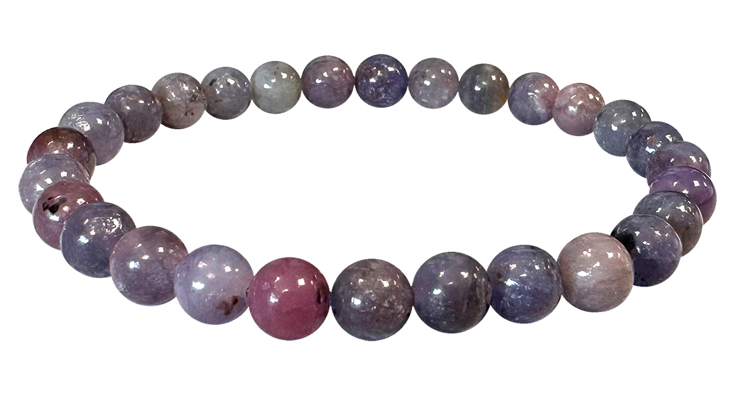 Bracciale zaffiro perle multicolori 6-7mm