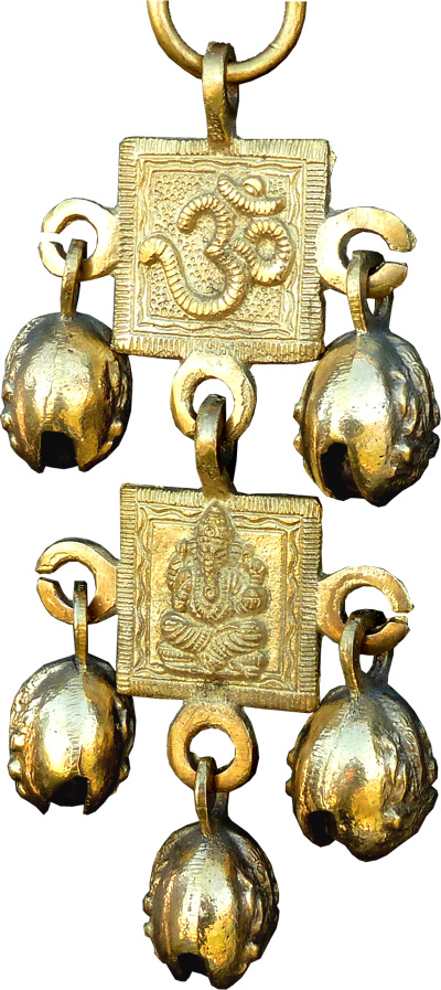 Ganesh mobile e OM bronzo 23 cm