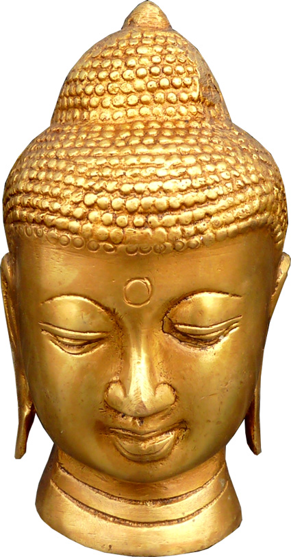 Bronzo tibetano testa di bronzo 12 cm