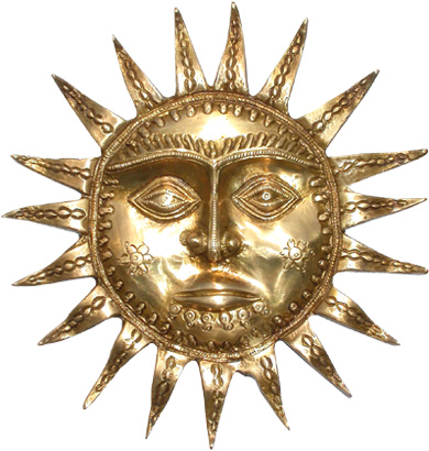 Brass sun 21cm