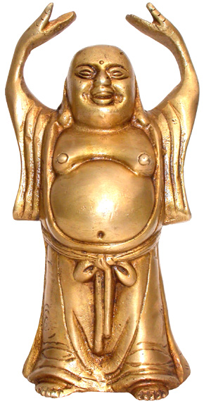 Felice bronzo bouddha 15,5 cm