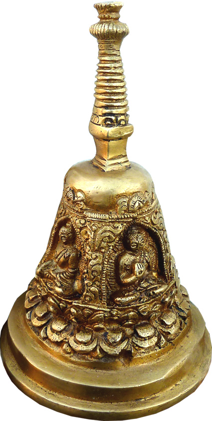 Stupa meditation buddha peace & prosperity 18cm