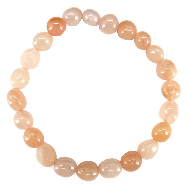 Bracelet Pierre de Lune Adulaire pierres roulées