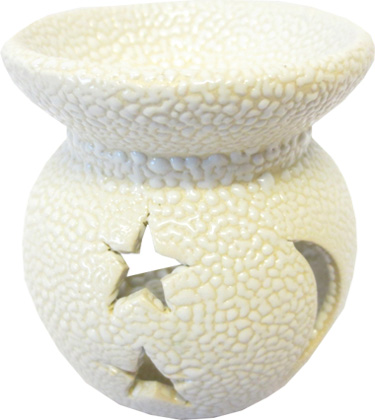 Bruleur blanc lune & ètoiles 7cm