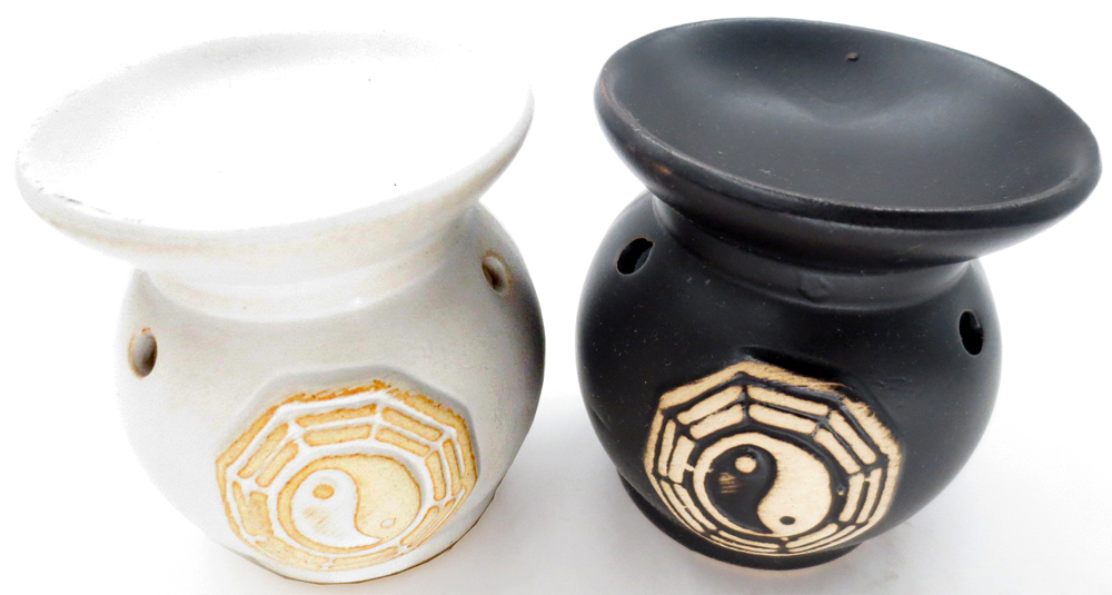 Set di 6 fuochi tondi ying yang 8cm