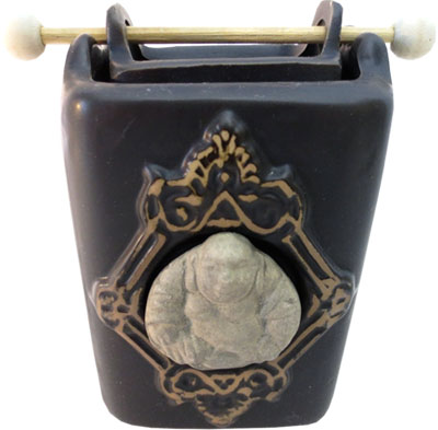 Bruciatore nero feng shui cinese Buddha