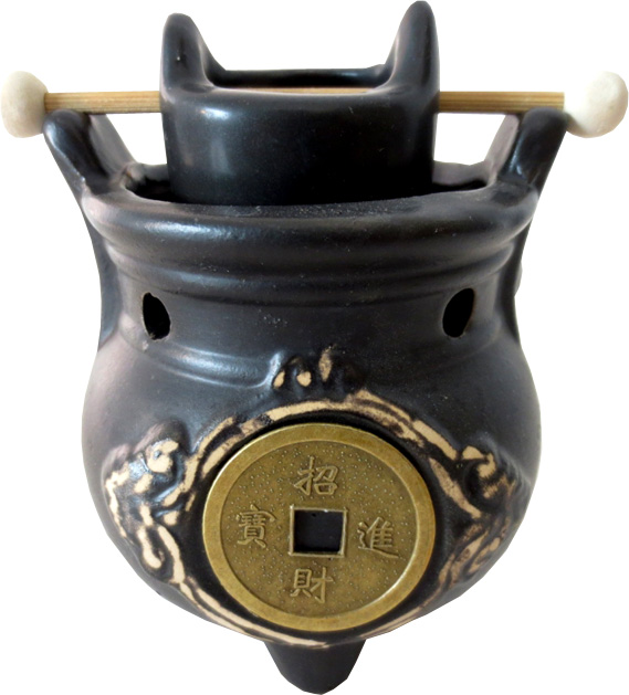 Bruciatore feng-shui moneta cinese 10cm
