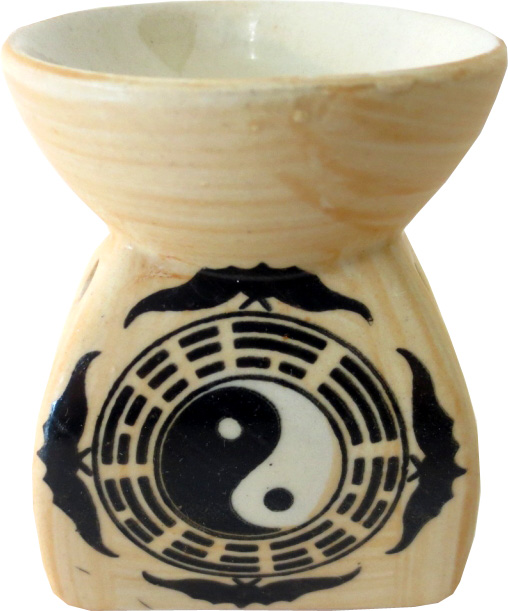 Feng Shui ying yang oil burner 8cm