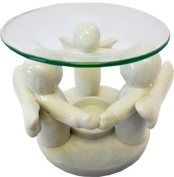 White oil burner 3 angels 12cm
