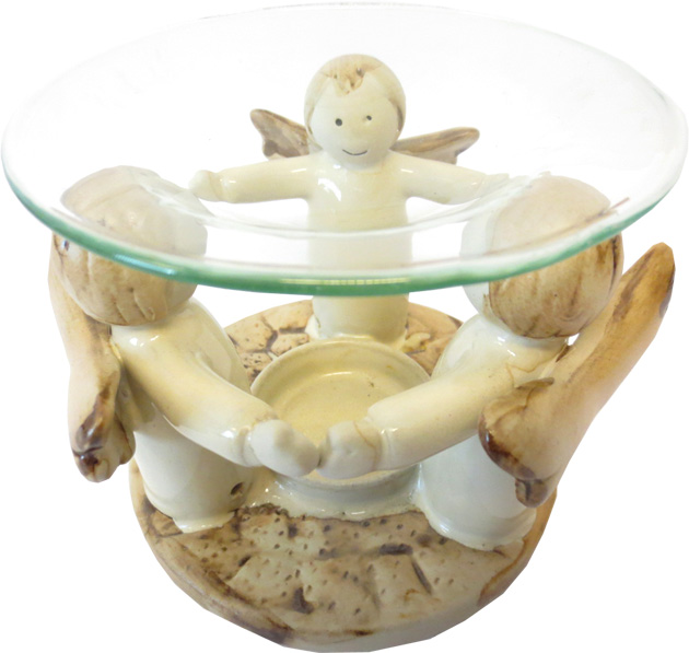 Beige oil burner 3 angels