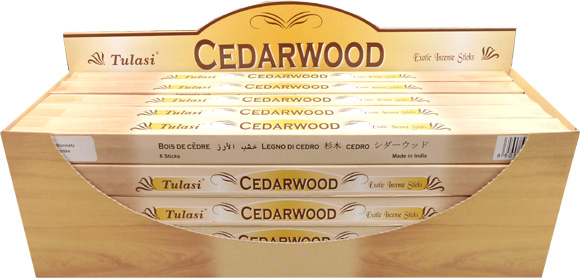 Encens tulasi sarathi bois de cèdre 8bts