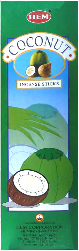 Incenso Hexa Coconut Hem 20g