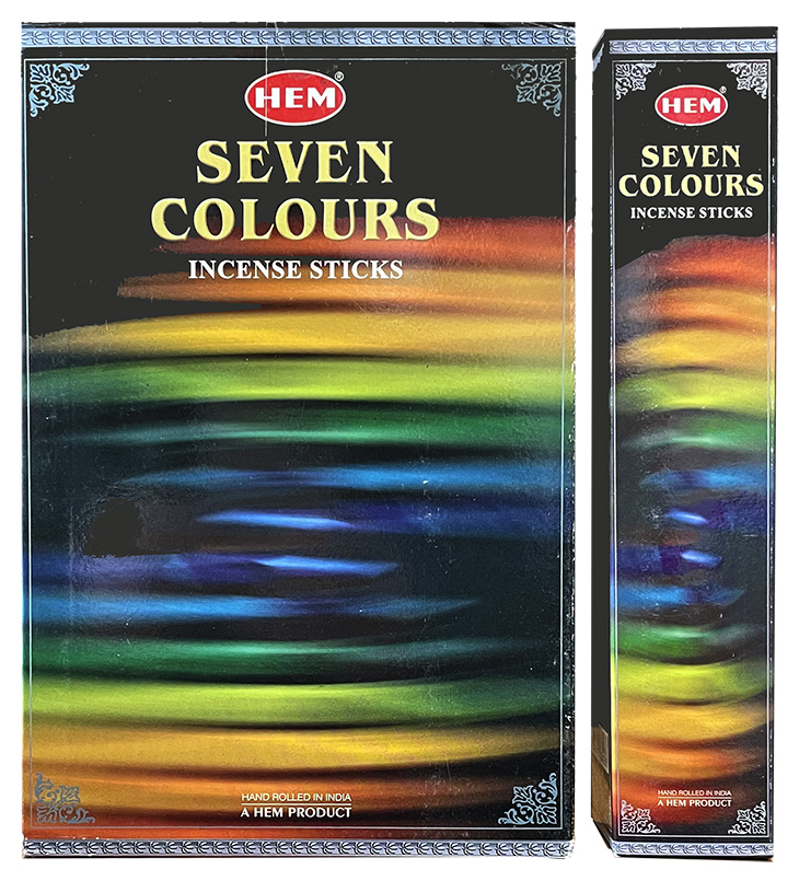 Encens hem sept couleurs pouch